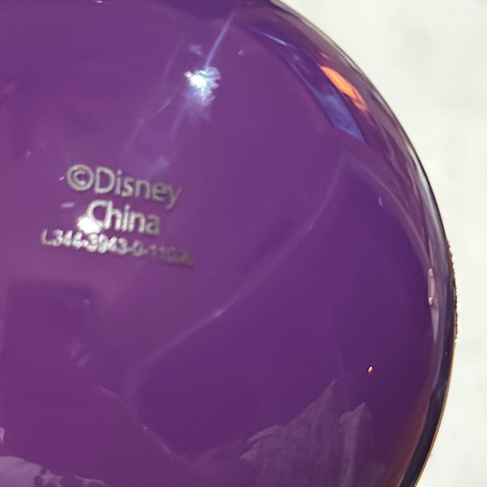 DISNEY Store, RARE Ursula Purple Glass Ball Sketchbook Ornament, PRISTINE - Picture 14 of 17